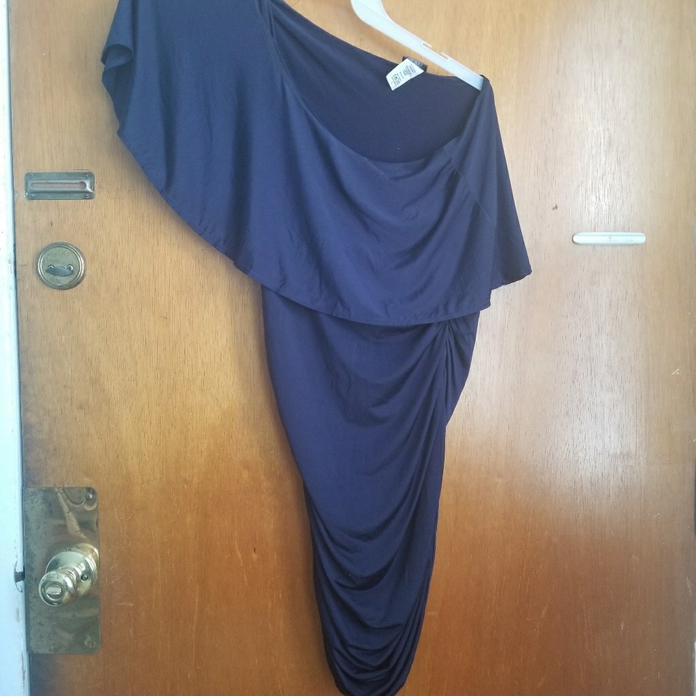 Navy blue cocktail dress